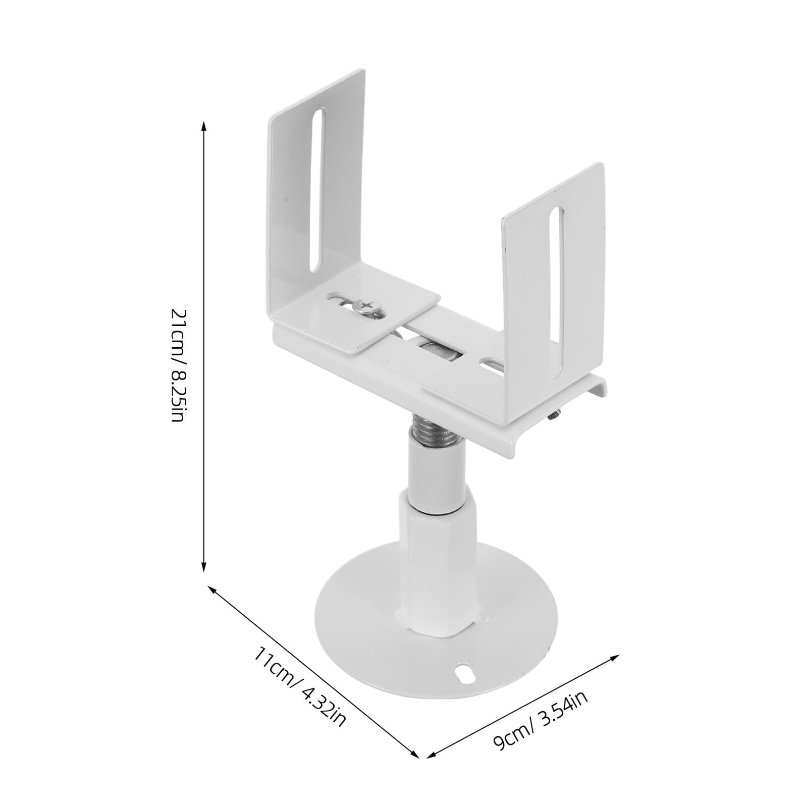 Soporte para Radiador Ajustable de Plástico y Acero, Base Estable Altura Regulable para Calefacción en Espacios Comerciales y Oficinas