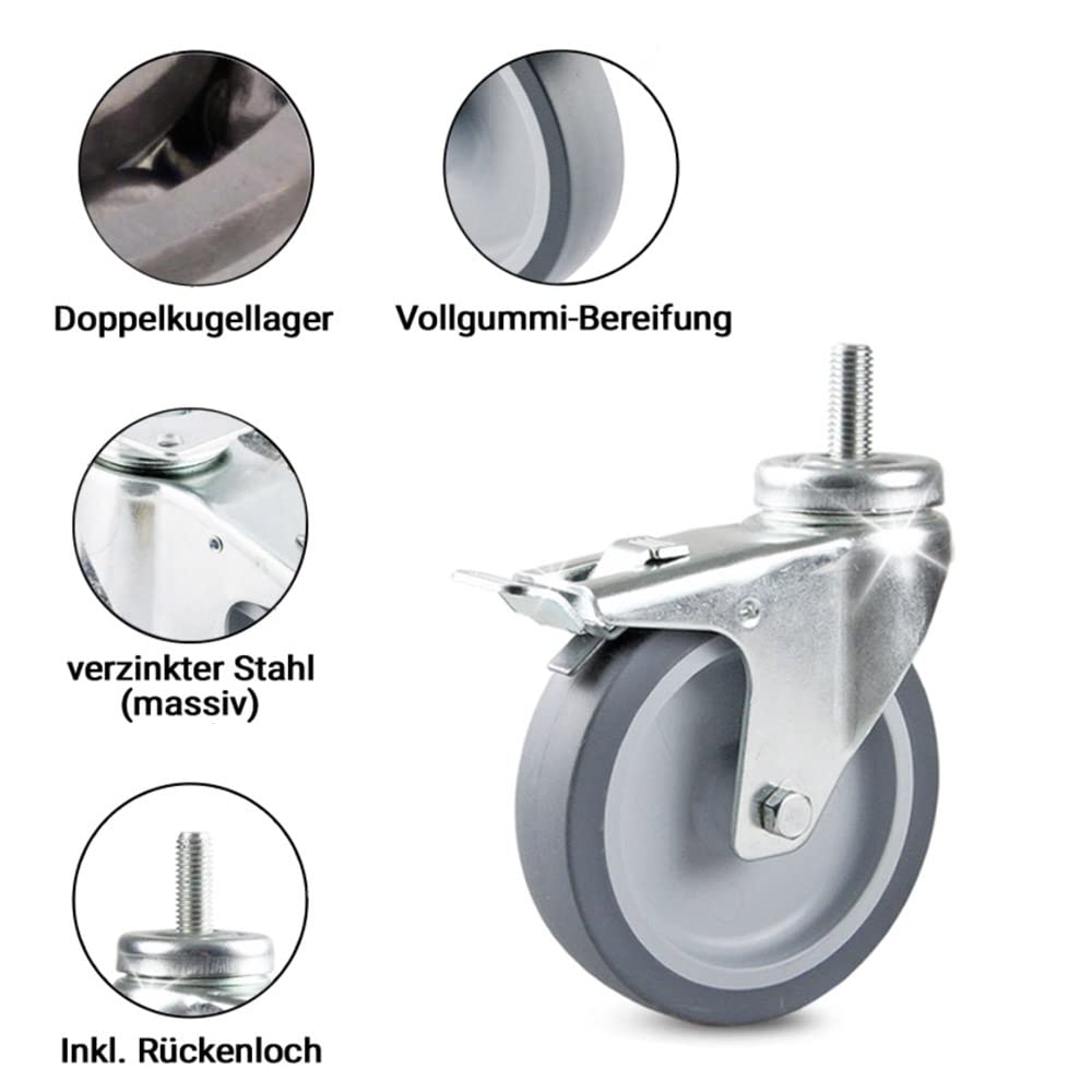 Weva Rollbrett | Siebdruck Transportroller | 40 x 40 cm | bis zu 300 kg Tragkraft | Möbelroller | Made in Germany