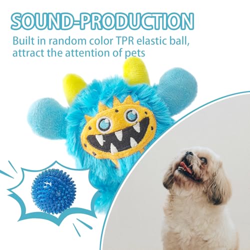 Pelota de Juguete Mordible Suave Azul para Perros miniatura 5