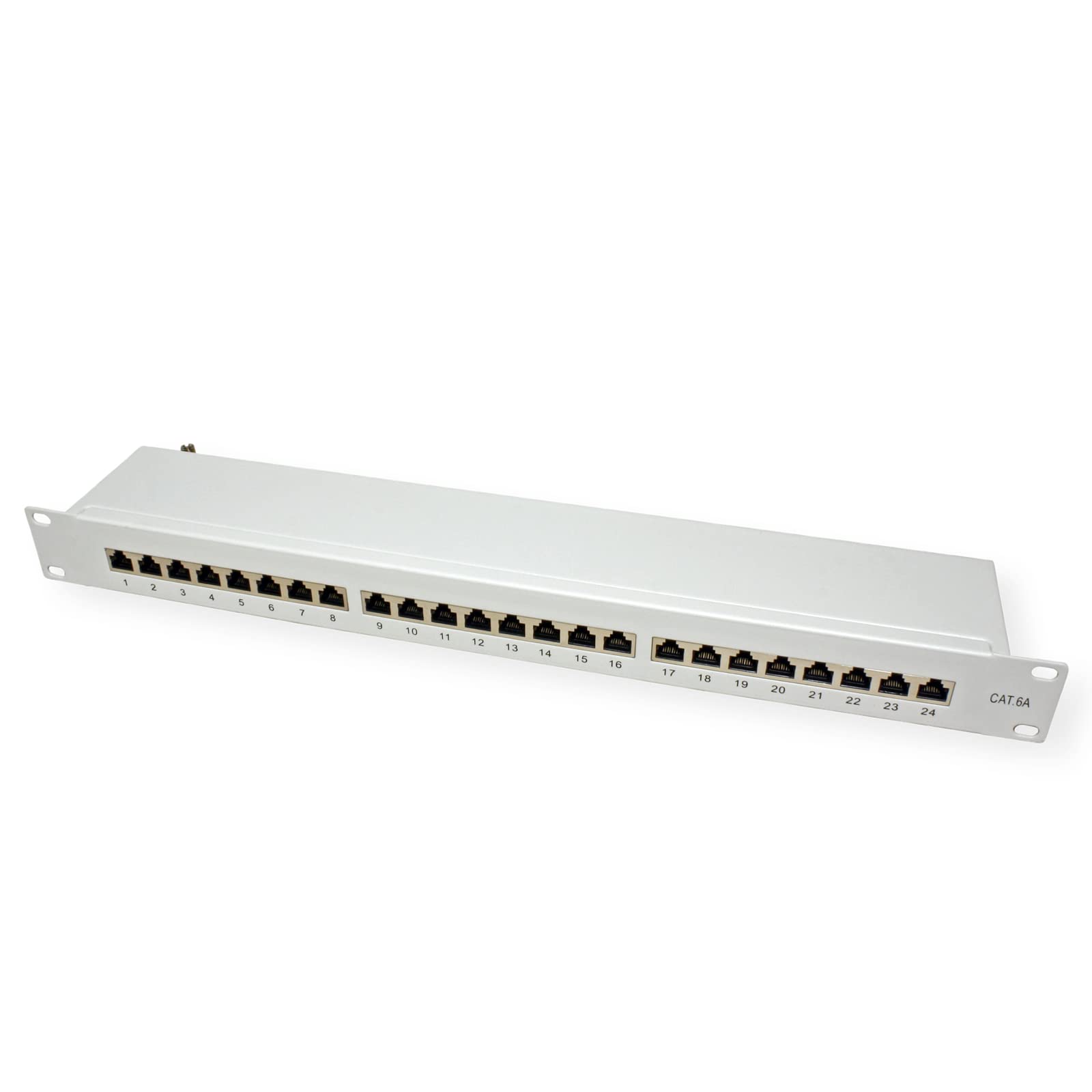 Value | Panneau de Brassage Cat.6A 19" | 24 Ports | STP | Gris