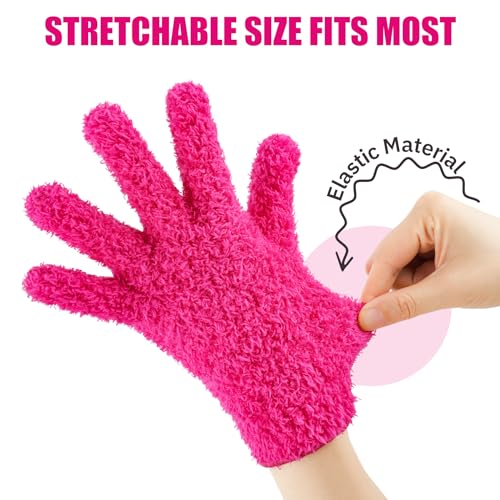 3 pairs reusable microfiber hair dye gloves for hair coloring amp cleaning - protects hands prevents damage to fragile hair ensures efficient dye application machine washable eco-friendly use