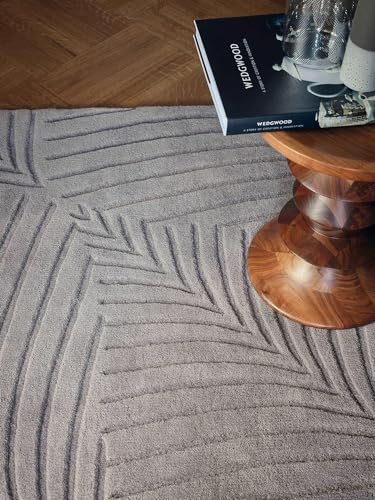 Image of Modern Handmade Woolen Carpet for Living Room Bedroom and Hall Size 4 x 6 Feet Color Multi