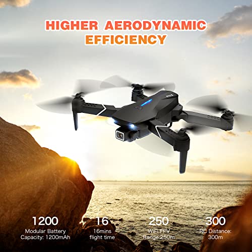 Faltbare GPS-drohne Mit 4k Uhd-Kamera Für Erwachsene mit, 5G WiFi FPV-übertragung, Folge mir, Rundflug, Start/Landung… – Bild 4