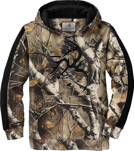 Image of Legendary Whitetails Kids' Pullover Hoodie Camo Sweatshirt Comfy V-neck Design