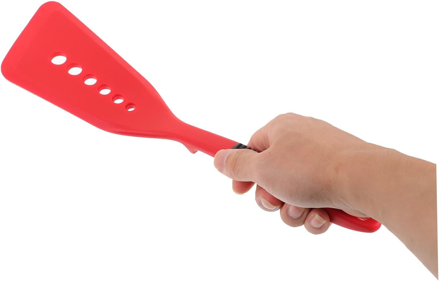 SECFOU Flexible Silicone Cooking Spatula Non-stick Fish Turner for Frying Baking and Scraping Kitchen Utensil for Nonstick Cookware Dots