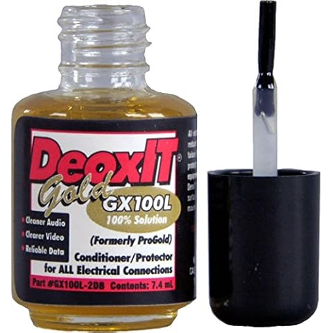 CAIG Laboratories CAIG DeoxIT GOLD GX100L-2DB-UV Brush Bottle 7.4 ml Cover