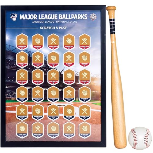 2026 MLB Ballparks Scratch-Off Poster