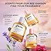 Gisou Honey Infused Hair Perfume 3 Pack, Nourishing and Hydrating Hair Shine Spray and Fragrance, Classic, Wild Rose, & Lavender Berry (3 x 1.7 fl oz)