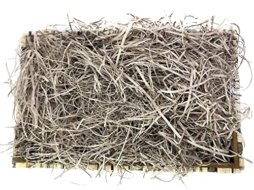 Image of Eco Sarras Confitti Shredded Paper Crinkle Grass Strips for Gift Tray Hamper Packaging, Box Filler, Basket Filler, Christmas Festival Decoration Paper (250 GM, Kraft Brown)
