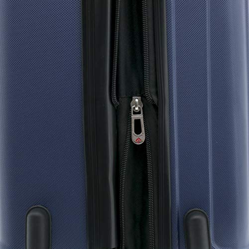 Travelers Club Midtown Hardside 4-Piece Luggage Travel Set, Navy Blue