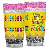 20 Oz Teacher Gifts,Inspirational Gift for Women,Funny Teacher Appreciation Cup,Birthday Teacher's D