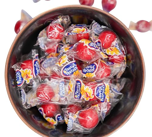 Tongue Torchers Hot Spicy Cinnamon Hard Candy - 2 lbs of Fiery Red Hot Individually Wrapped Suckers