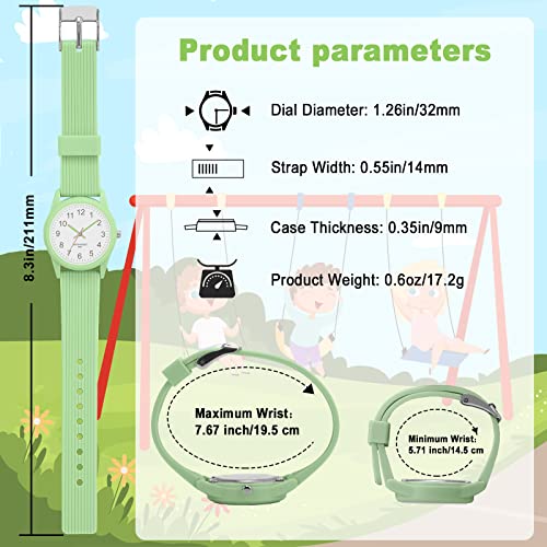 Kids Analog Watch Boys Girls, 30M Waterproof, Sports Watch for Boys, Easy to Read Children's Thin Dial Wrist Watches with Soft Band, for Ages 5-15 Kids Great Birthday Gifts Christmas Day4