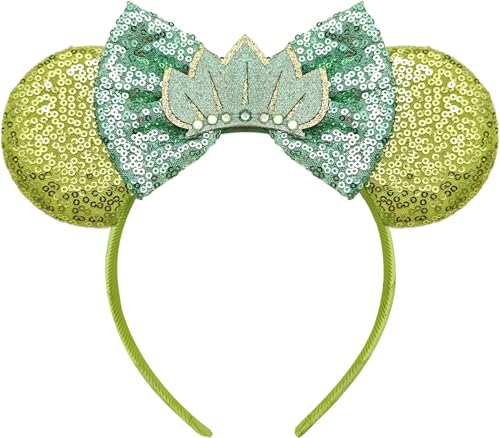 ULUEXEZA Mouse Ears Headband - Sequin Sparkly Ears for...