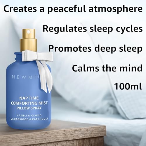 Nap Time Pillow Spray - Vanilla Cedarwood Essential Oils Natural - Fast Acting Aromatherapy Mist for Restful Sleep Relaxation Calming Stress Relief - Bedtime & Shower Spray Luxury Self Care Gift - Image 3