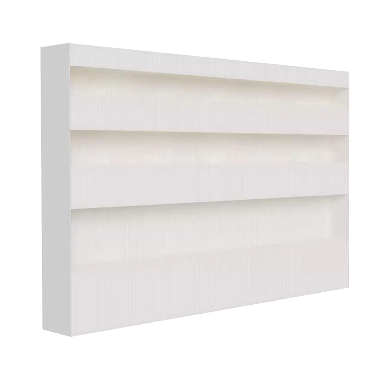Rideaux de séparation de pièce, cloison Murale en Papier, Pliable et sur Pied, avec étagères à 3 Niveaux, pour préserver l'intimité de Votre Salon, Chambre ou Bureau (Blanc, 4 m x