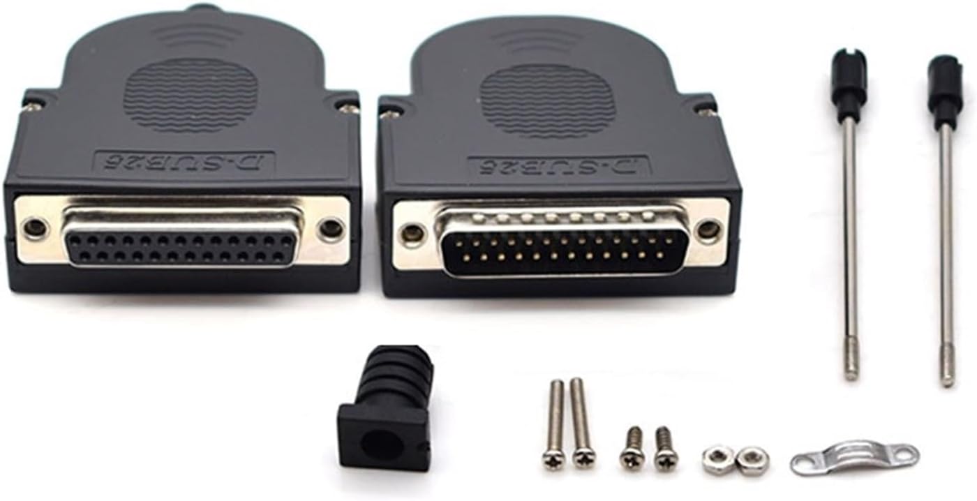 DB25 Welding Free Male Head 1Pcs and Female Head 1pcs 25PIN Adapter Board Terminal Serial Port(Female Connector)