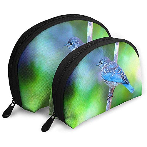 Preisvergleich Produktbild Tier Vogel Bergdrossel Tragbare Taschen Kosmetiktasche Kulturbeutel Tragbare Multifunktionsreisetaschen Kleine Make-up-Clutch-Tasche mit Reißverschluss