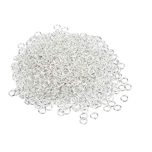 400 Pieces Open Jump Rings for DIY Craft Necklaces Bracelet Pendant Jewelry Making, Silver (4mm)