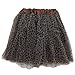 Adult Size 3-Layer Tutu Skirt - Princess Costume Ballet Party Warrior Dash/Run (Cheetah (Leopard))