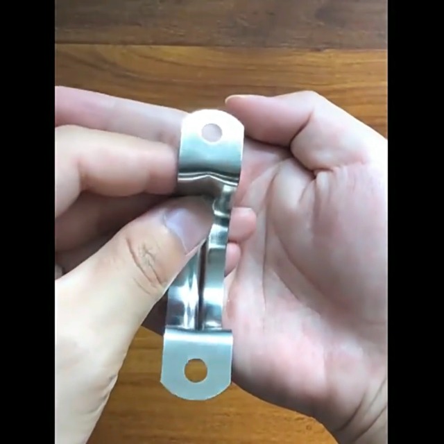 Sangle à Deux Trous | Sangle De Tuyau Rigide En Acier Inoxydable