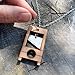 Guillotine Pendant Necklace *Moving Parts* Big Wooden French Revolution Guillotine Statement Jewelry