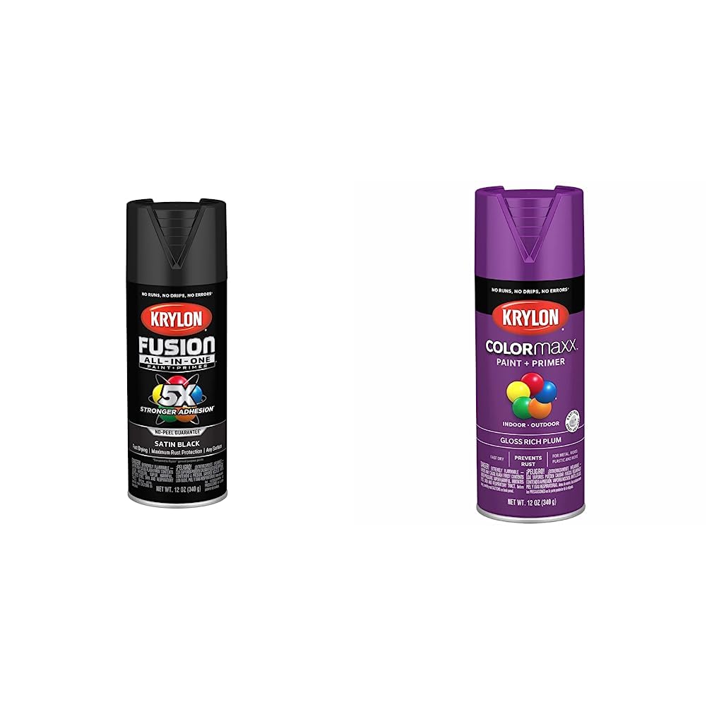 KrylonAll-In-One Spray Paint and COLORmaxx Spray Paint and Primer