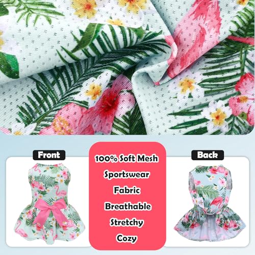 Image of CuteBone Dog Mesh Dress Puppy Sundress Pet Outfit Summer Fashion for Small Dogs Girl Cat Clothes