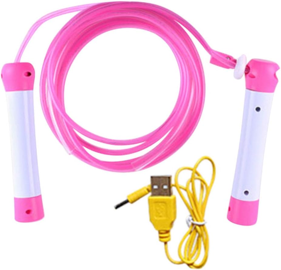 Children Fashionable LED Light Skip Rope with 1 Cable Useful Adjustable Loss Weight Exercise Jumping Fitness Equipment