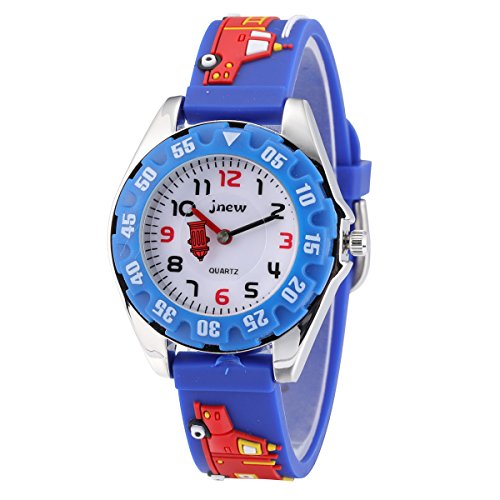Image of Jewtme Cute Toddler Children Kids Watches Ages 3-8 Analog Time Teacher 3D Silicone Band Cartoon Watch for Little Girls Boys