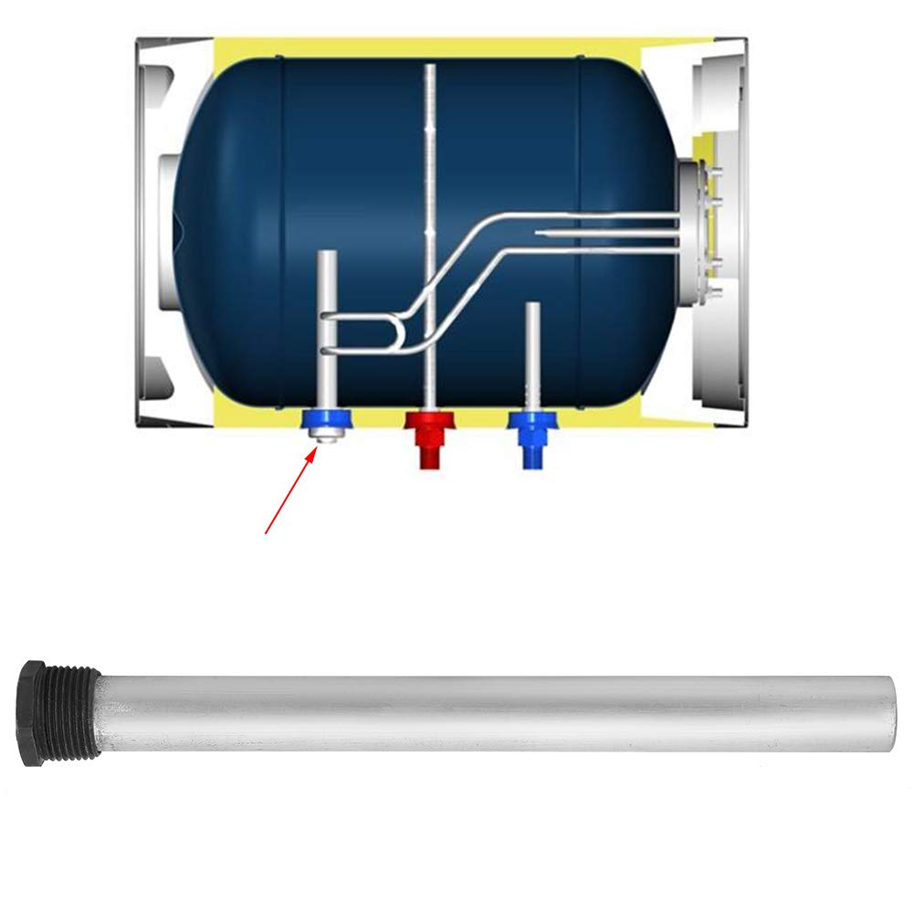 1 Stück Anti-Korrosions-Wasser-Opferanode, Magnesium-Anodenheizung, Magnesiumlegierungs-Anodenstange 232767 Npt3/4 * 21 * 235 Mm
