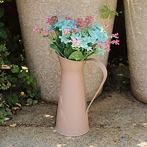 Vase avec poignée en métal rustique pour décoration de table - 4