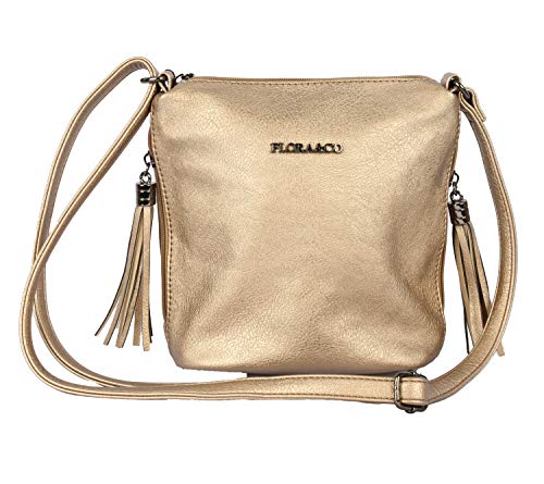 Flora& Co 5624 - Bolso bandolera para mujer, color Amarillo, talla Einheitsgröße
