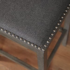 Signature Design by Ashley Rokane Urban Farmhouse Counter Height Dining Room Table Set with 3 Bar Stools, Brown Signature Design by Ashley Rokane Urban Farmhouse Counter Height Dining Room Table Set with 3 Bar Stools Brown