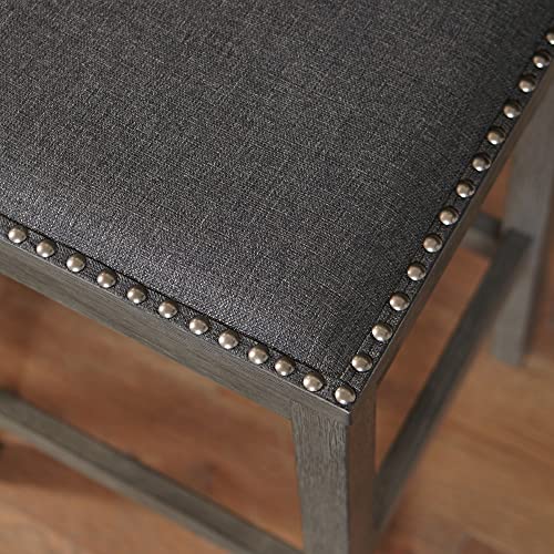 Signature-Design-by-Ashley-Rokane-Urban-Farmhouse-Counter-Height-Dining-Room-Table-Set-with-3-Bar-Stools-Brown Signature Design by Ashley Rokane Urban Farmhouse Counter Height Dining Room Table Set with 3 Bar Stools Brown