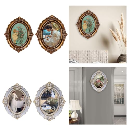 Image of CALANDIS Vintage Picture Frame Elegant Photo Gallery Art for Wall Tabletop Home Decor Bronze 6inch | Home D?cor | Frames