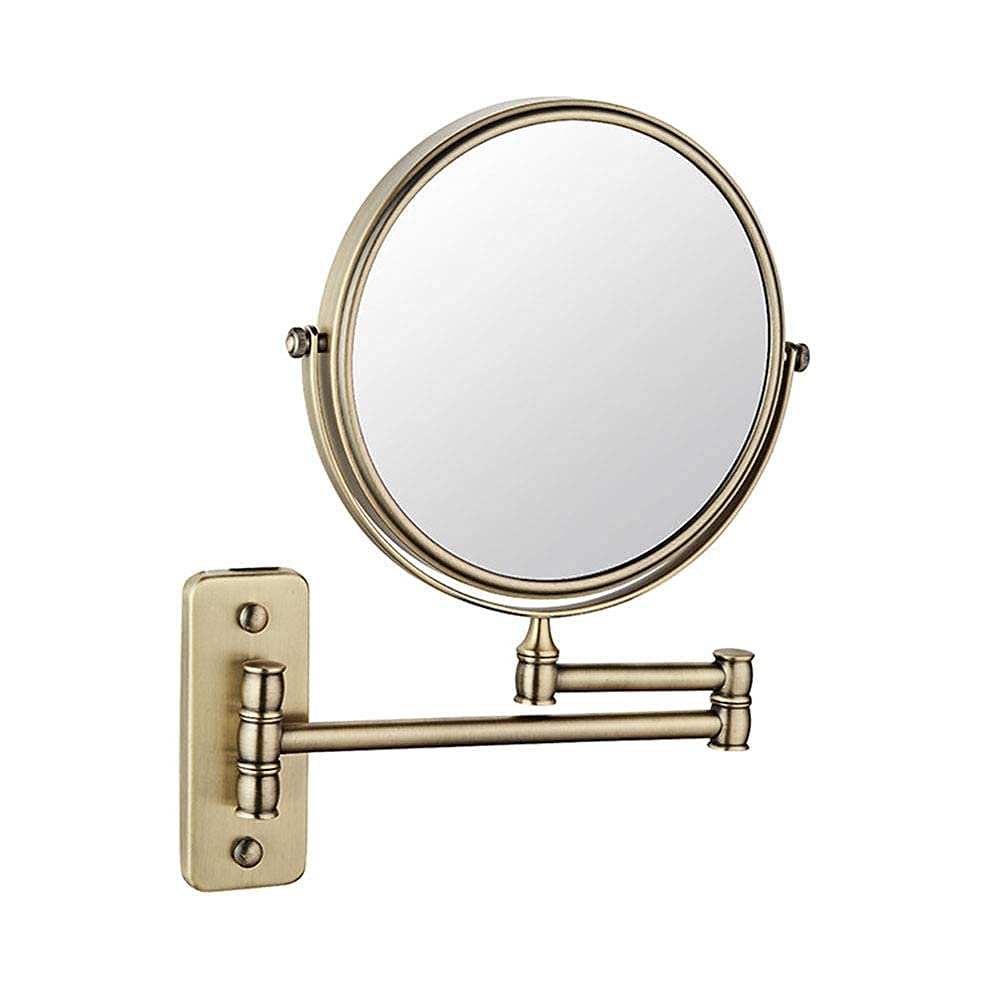 Miroir de maquillage mural haut de gamme avec miroir double face orientable 8" 7X