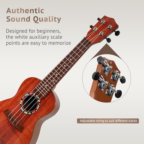 image for Raimy Kids Guitar Ukulele - 21in Ukulele Guitar Toys for Kids Ages 3 4