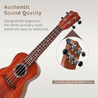 Raimy Kids Guitar Ukulele – 21in Ukulele Guitar Toys for Kids Ages 3 4 5 6 7+ Year Old Boys Girls Simulated Sound Quality Music Instruments Learning Education (Brown) - Les Beatles, Paul McCartney, John Lennon, RIngo Starr, George Harrison Raimy Kids Guitar Ukulele - 21in Ukulele Guitar Toys for Kids Ages 3 4 5 6 7+ Year Old Boys Girls Simulated Sound Quality Music Instruments Learning Education (Brown) – Image 3