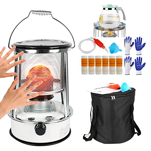 6 L Chauffage efficace au pétrole, four à pétrole pour l'intérieur sans électricité, chauffage à pétrole pour l'extérieur, camping mobile, chauffage de terrasse, four à pétrole (6 L Net) Cover