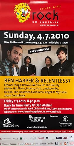Affiche Ben Harper 50x100 cm poster vertical de collection pour mélomane