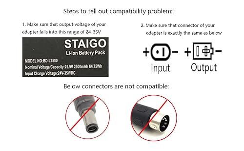Staigo BD-L2500 Wireless Battery Set For Power Recliner-Reclining Sofa-Lift Chair-Reclining Furniture-For Electric Motion Furniture For Okin-Limoss-Lazyboy-Berkline-Med  thumb #5