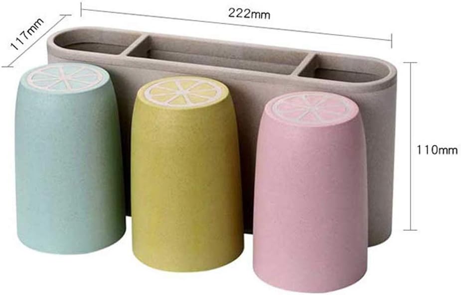 Toothbrush Box-Toothbrush Holder Wall Mounted Storage Set for Family Kid Bathroom Shower