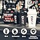 Shaker Proteinshake 400ml BPA-frei – Auslaufsicherer Shaker mit Stahl-Mischkugel - für Protein Pulver, Pre Workout, Protein isolate & Kreatin - Transparenter schwarzer Fitness Shaker - EAFIT