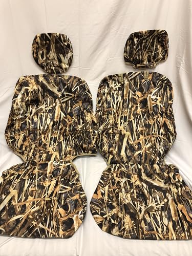 Durafit Seat Covers, Made to fit 1999-2004 Tacoma Front Low Back Sport Bucket Seat Covers in Camo Endura with Adjustable Headrests. for Sports and TRD Models. Seat with Shoulder, not Flat Buckets