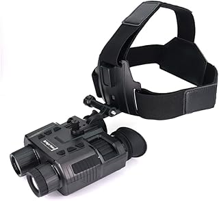 NV8000 3D Digital Night Vision Binoculars - 300m Range, 1080P Video, Helmet Mount, Rechargeable IR - for Hunting, Wildlife, Surveillance - GOYOJO