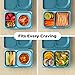 Omie OmieBox UP bento Box for Kids | Insulated Lunch Box | Leak Proof Vacuum Insulated Thermal Food jar | Cooler ice Pack | 2 Compartments (Teal Green)