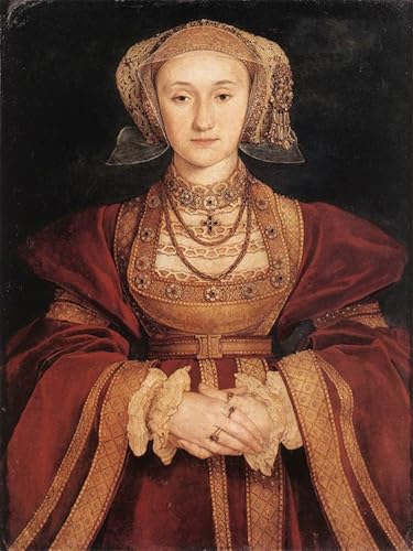 Impression d'affiches Portrait d'Anne de Clèves sur Toile de Lin
