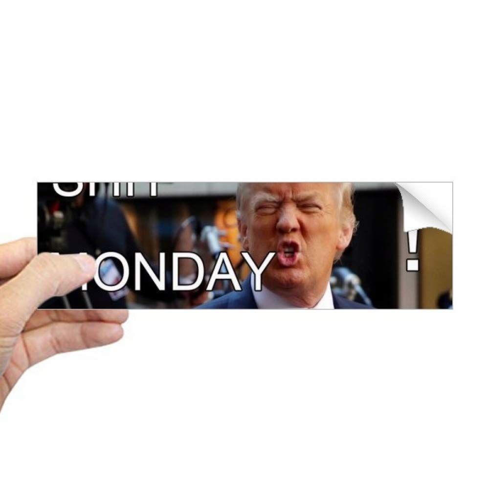 Autocollant Trump rectangulaire DIYthinker pour fenêtre et carnet