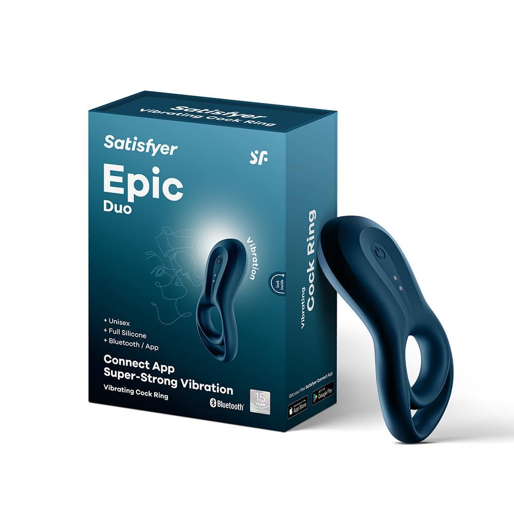 Satisfyer Epic Duo Connect App cockring | Impermeable (IPX7) | Erótico